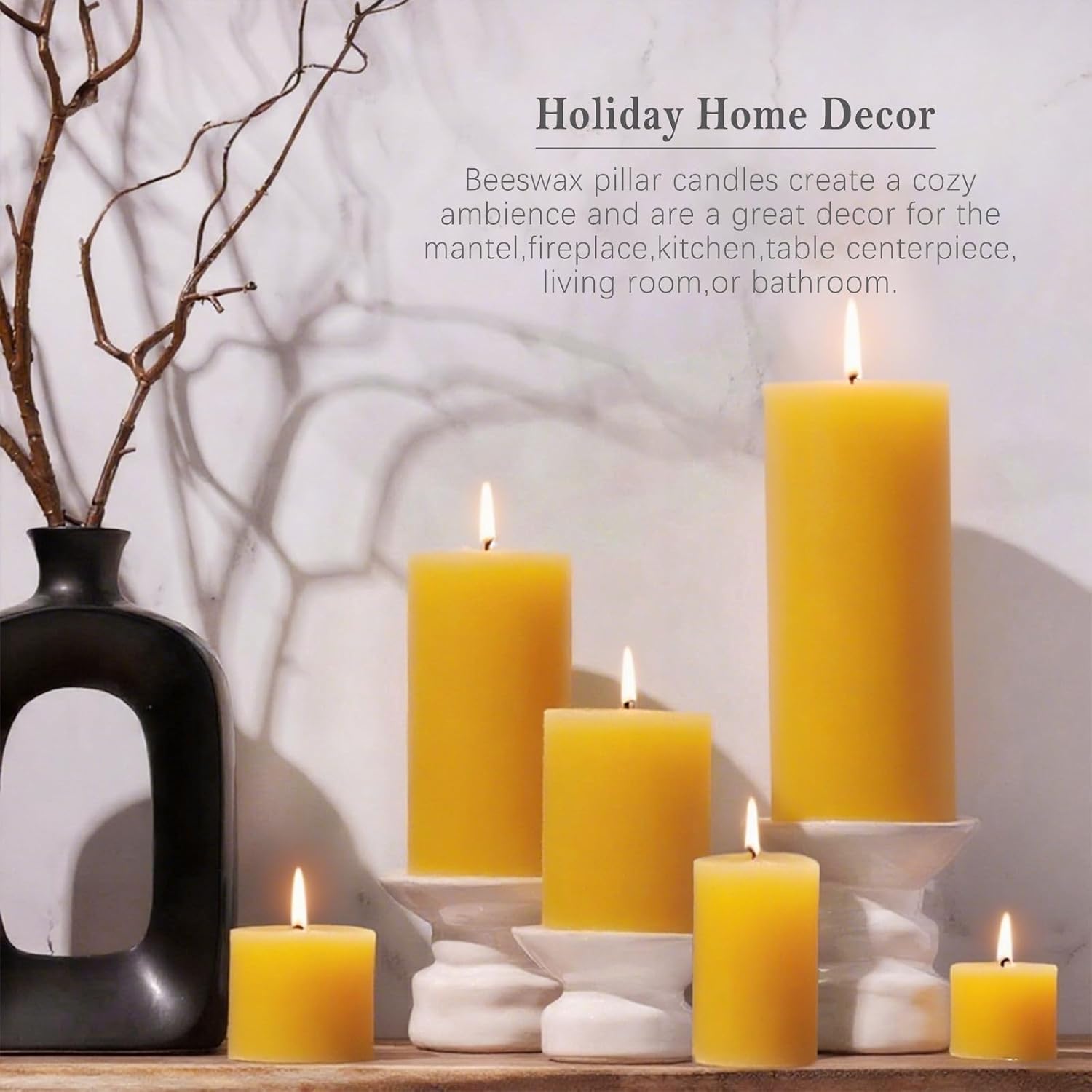 ชุดเทียนขี้ผึ้ง 6 ชิ้น, เทียนท - Home Fragrance Non Toxic บทวิจารณ์และราคา