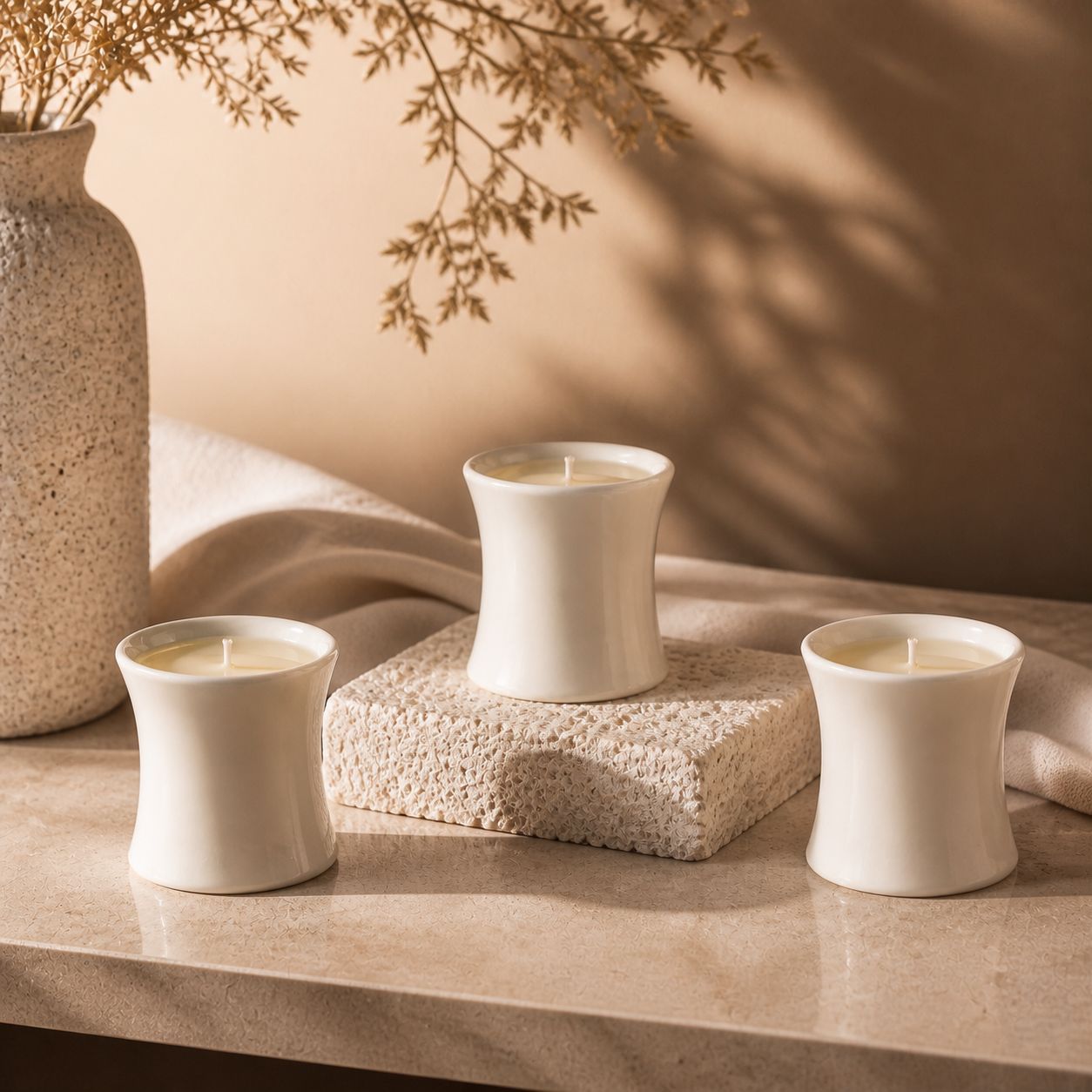 เทียนหอมไขถั่วเหลืองในถ้วยเซรา - Home Fragrance Gift บทวิจารณ์และราคา