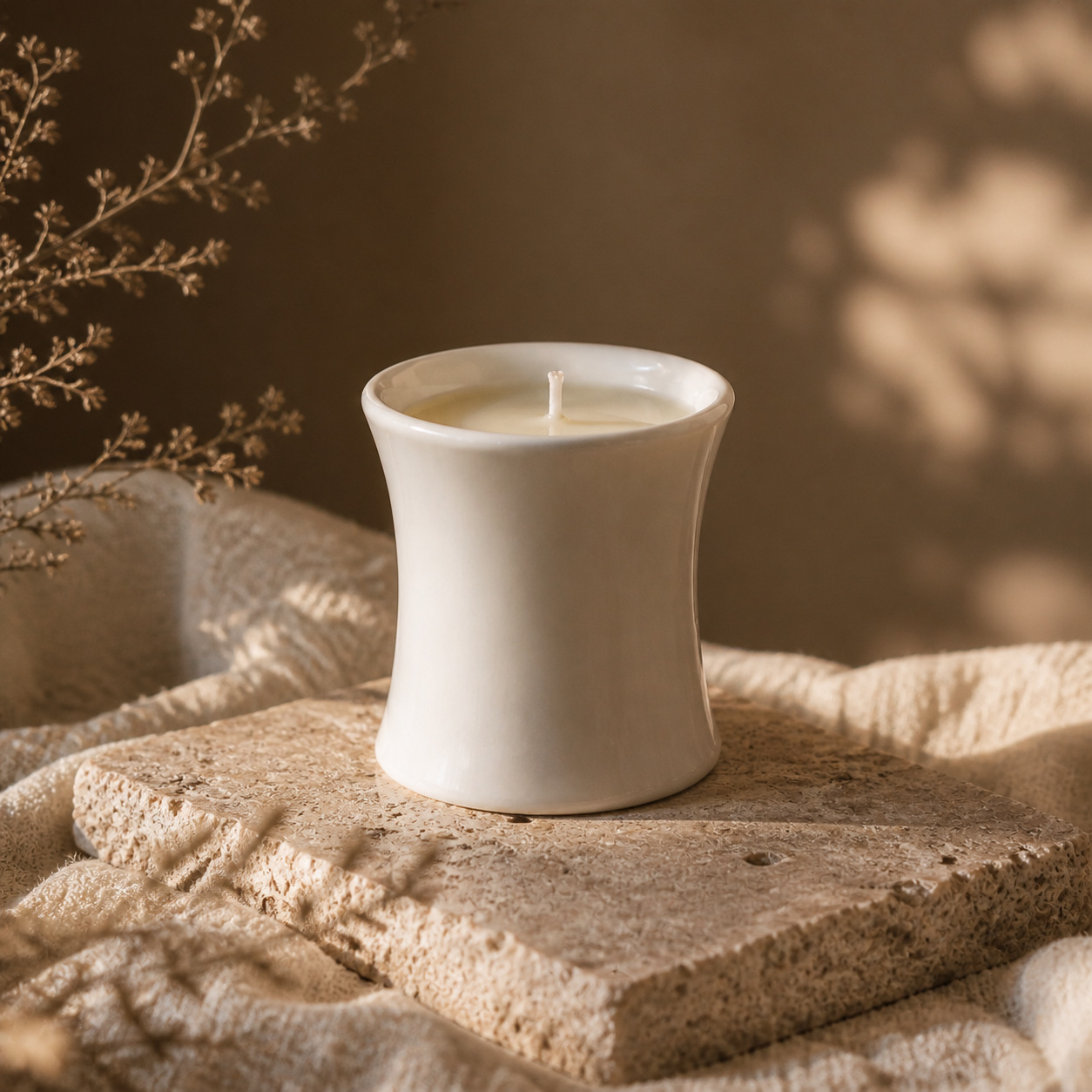 เทียนหอมไขถั่วเหลืองในถ้วยเซรา - Home Fragrance Gift บทวิจารณ์และราคา