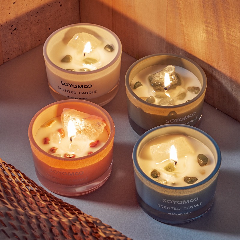 เทียนหอมคริสตัล 1 ชิ้น กลิ่นหอ - Home Fragrance Non Toxic บทวิจารณ์และราคา